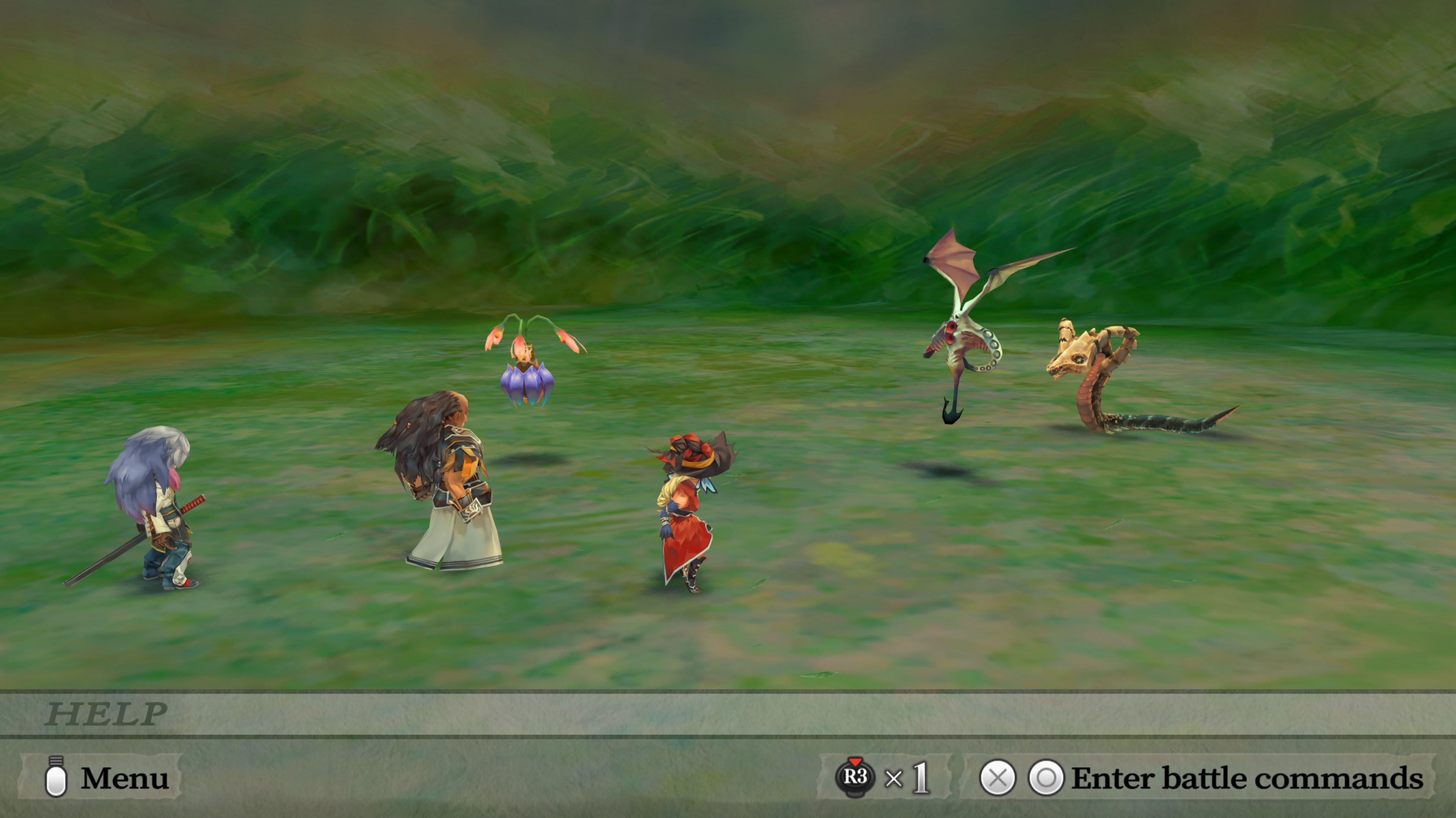 Fighting a battle in Romancing SaGa Minstrel Song (2025)