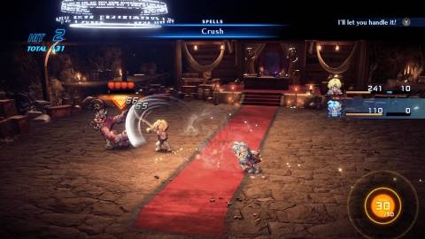 Fighting a battle inside in Star Ocean The Second Story R (2023)