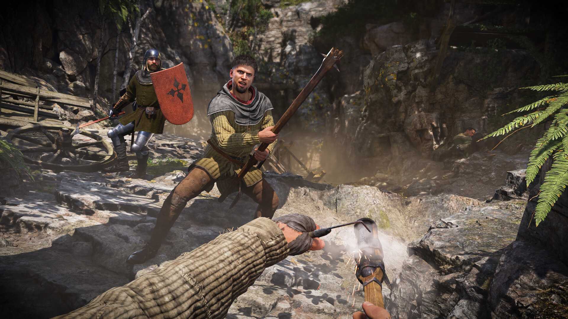 Fighting the enemy in Kingdom Come Deliverance 2 (2025).