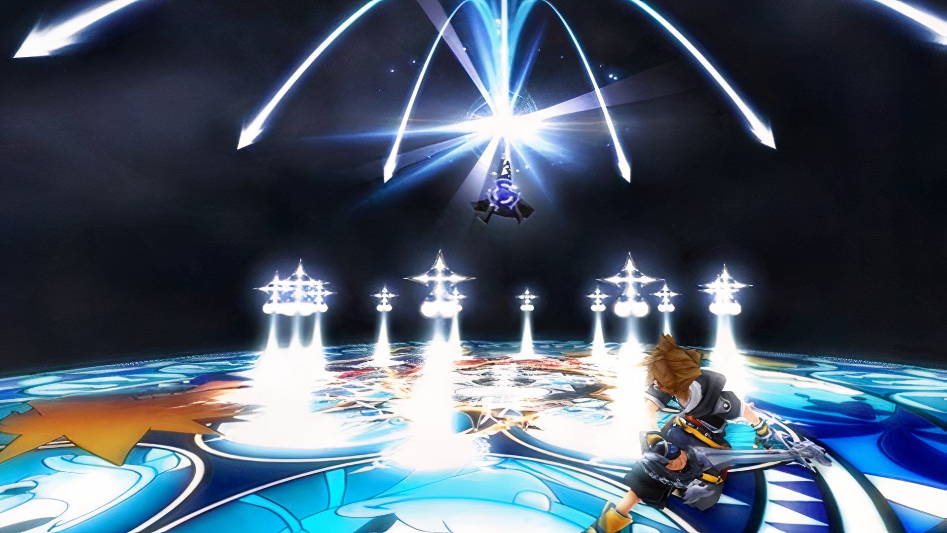 Fighting Roxas in Kingdom Hearts 2 (2006)