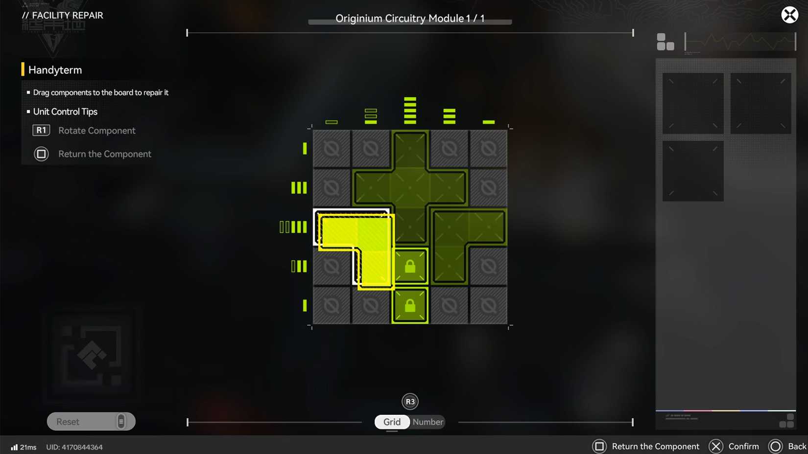 first research data file originium module puzzle in arknights endfield