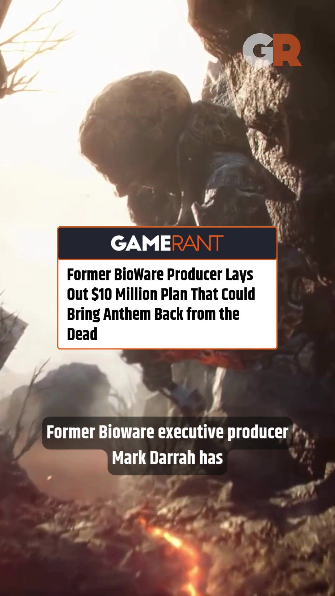 Former BioWare Producer Lays Out $10 Million Plan That Could Bring Anthem Back from the Dead