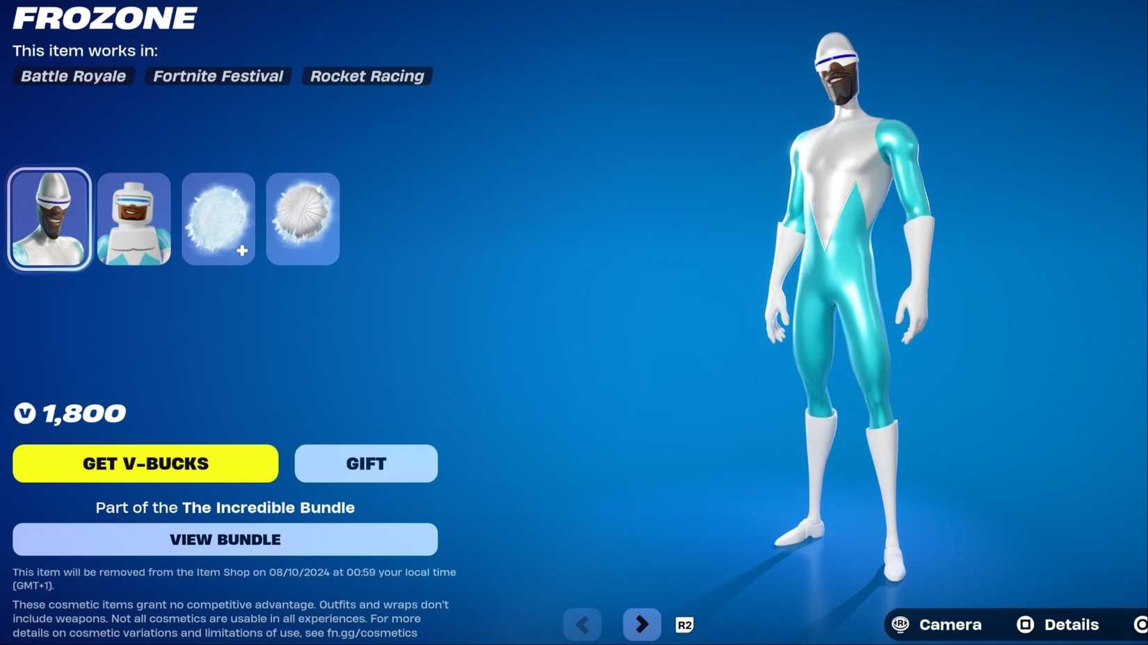 frozone fortnite item shop
