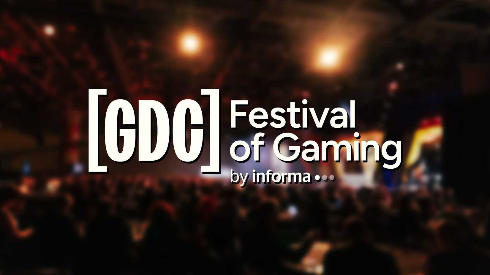 GDC Festival of Gaming by Informa logo in front of blurred audience composite
