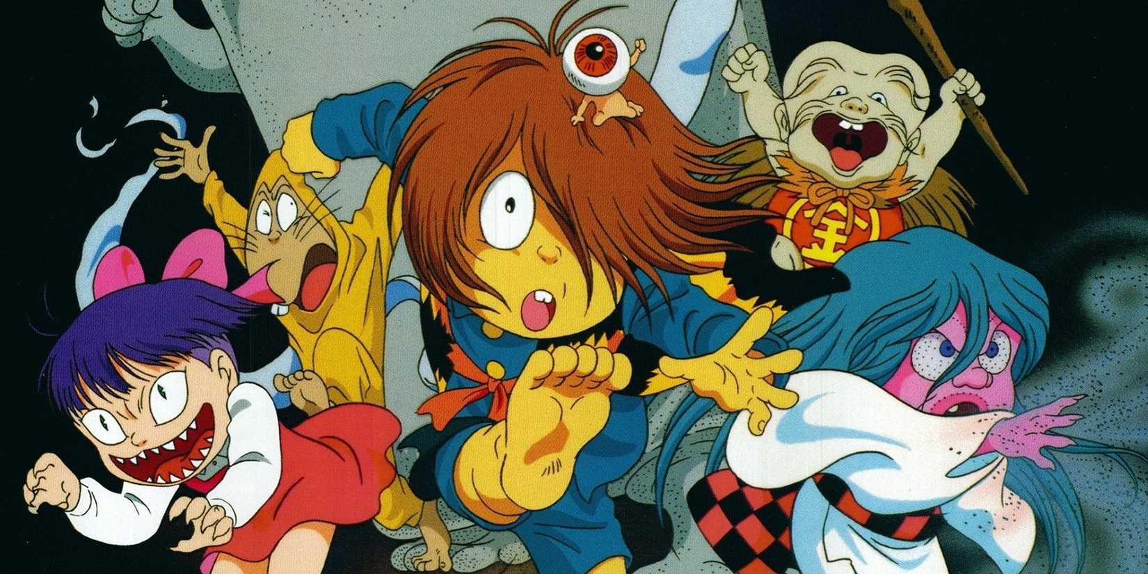 GeGeGe no Kitaro main characters in a group.