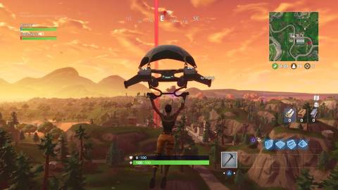 Gliding in Fortnite (2017)