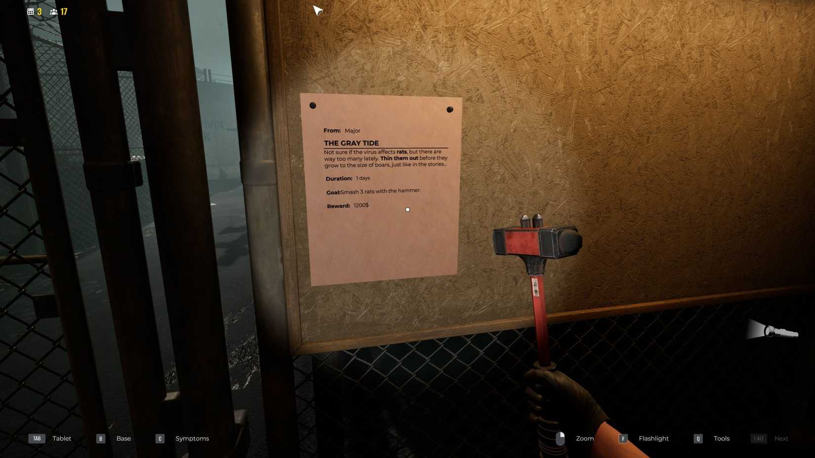 Gray Tide Quest Board Quarantine Zone Last Check