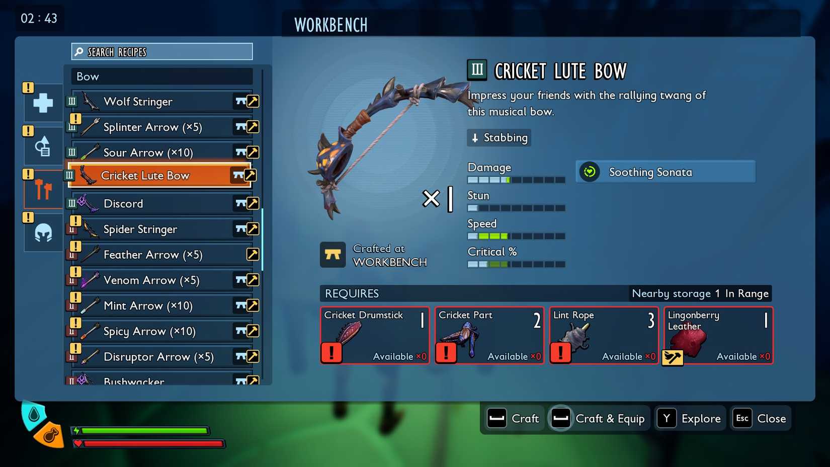 Grounded 2 Cricket Lute Bow