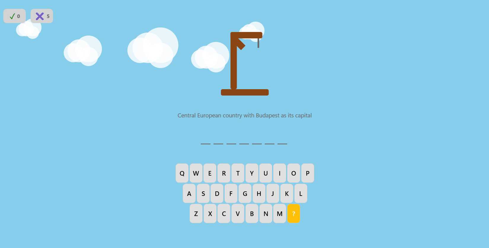 Hangman Earth gameplay screenshot Xbox Store