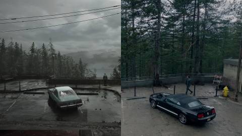 Silent Hill 2 vs. Return to Silent Hill lookout