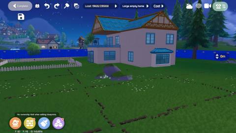 A Heartopia home that uses two different roof tiles