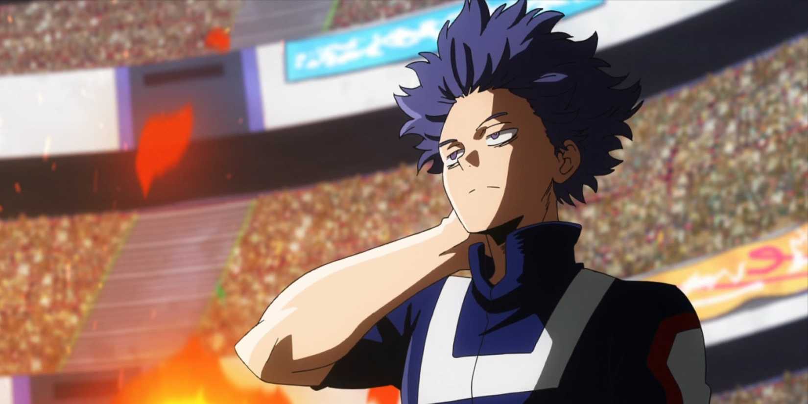 Hitoshi Shinso in the battle arena.