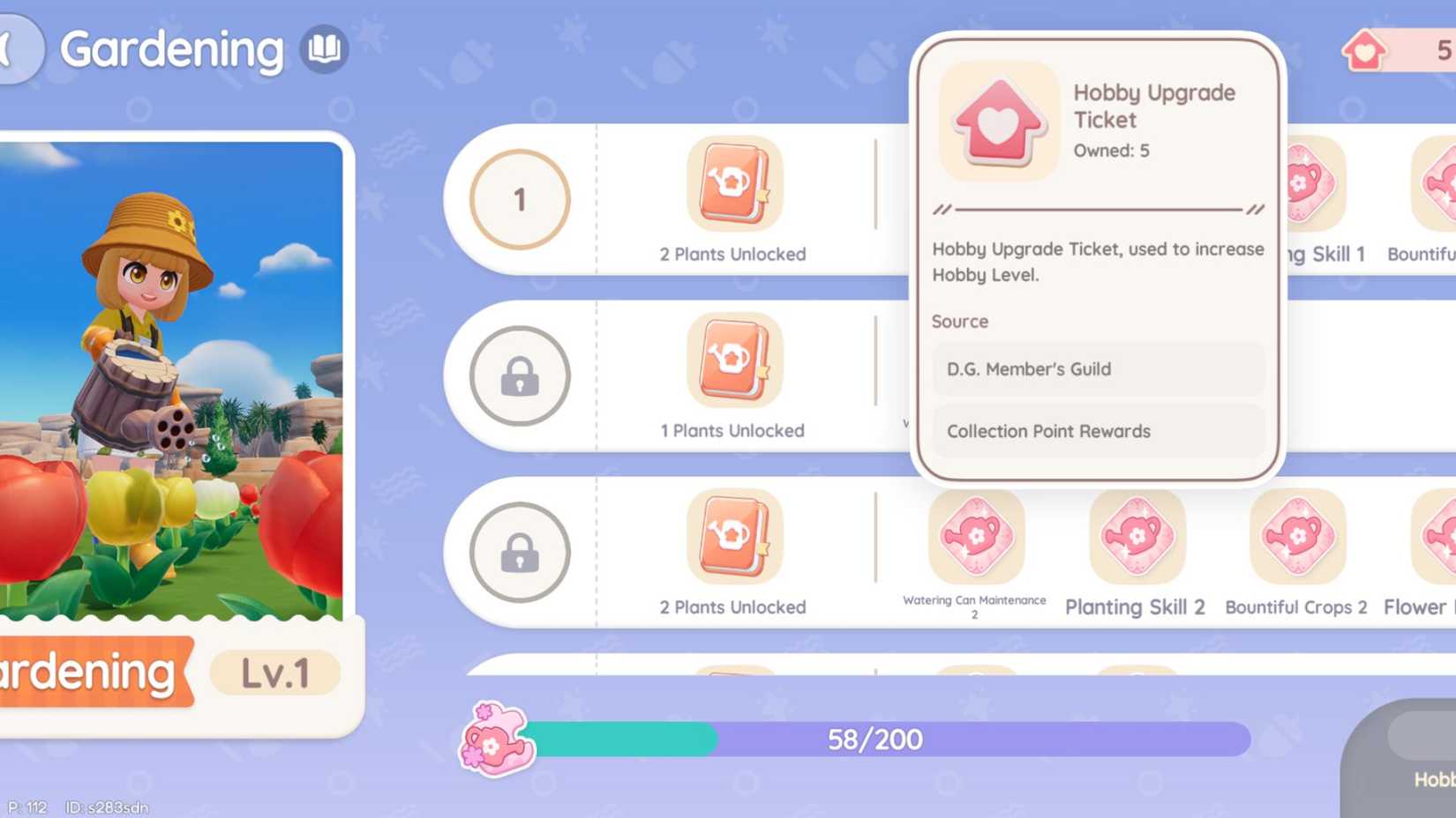 Hobby Menu How to Unlock & Upgrade Hobbies in Heartopia