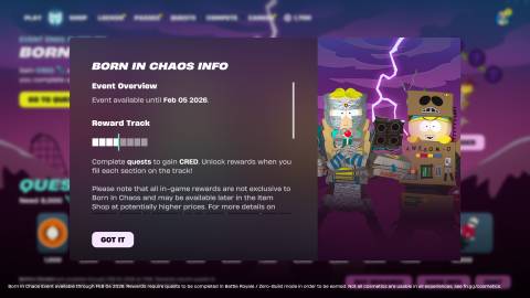 How Does the Born in Chaos Mini Pass Work in Fortnite