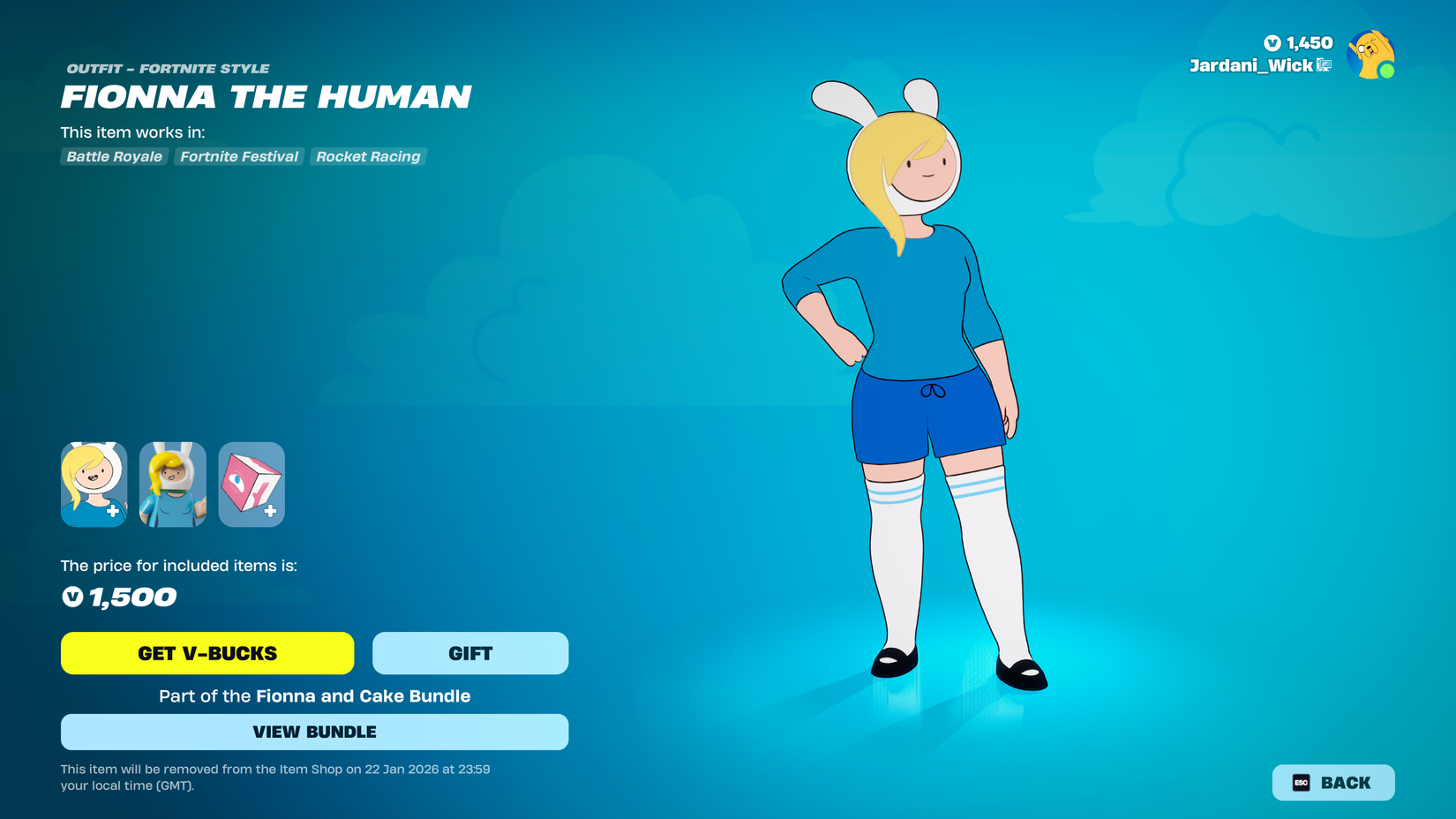 How to Get Fionna the Human in Fortnite