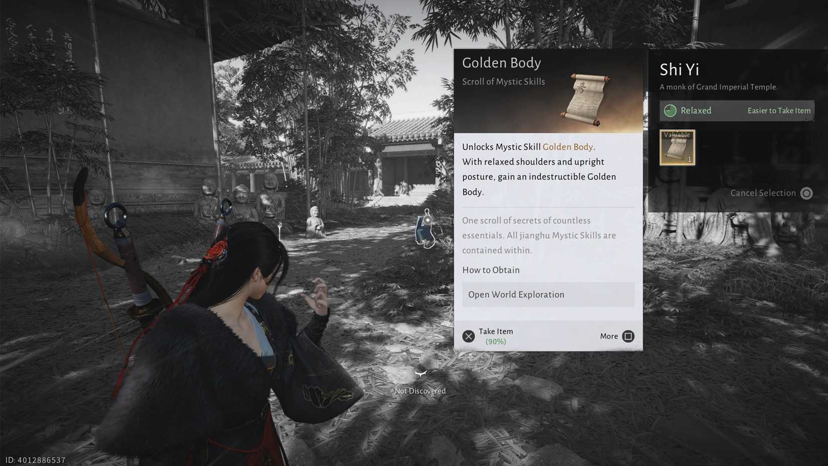 how to get golden body skill in wwm