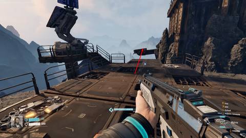 how to get stabilizer blueprint path up to tower in starrupture