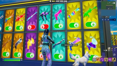 how to get the Push & Pull in 1v1 with Every Gun - Fortnite