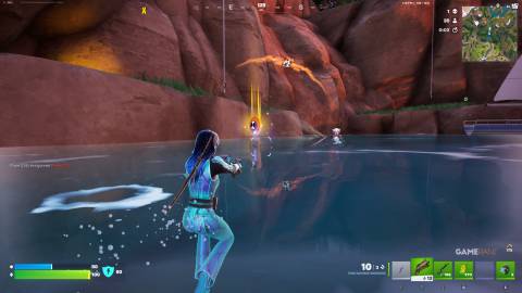 How to Jump From Sunset Falls Into the Water Below in Fortnite - 2