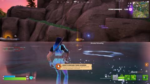 How to Jump From Sunset Falls Into the Water Below in Fortnite - 3