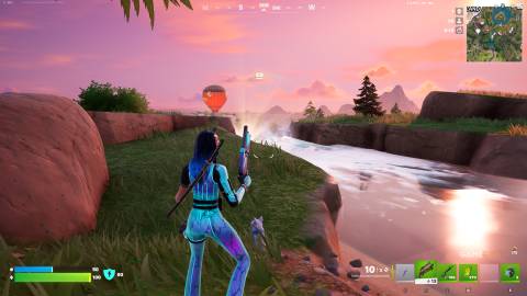 How to Jump From Sunset Falls Into the Water Below in Fortnite