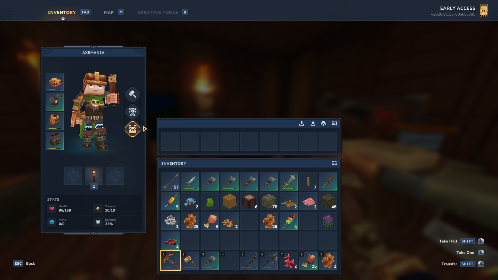 Hytale Backpack Slots