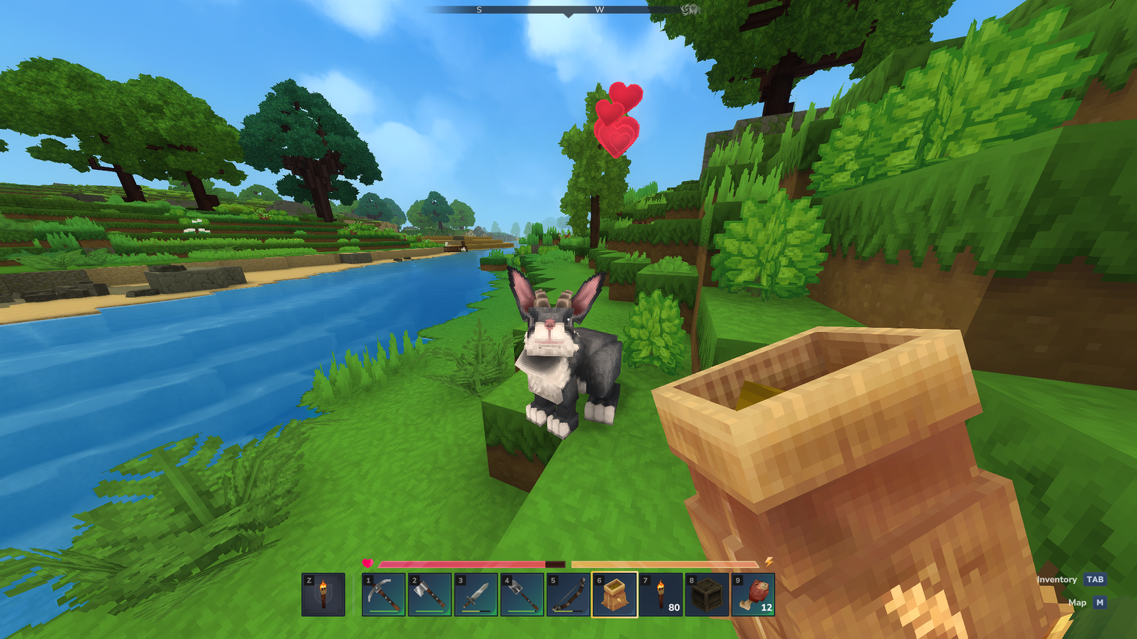 Hytale Feed Bag on rabbit