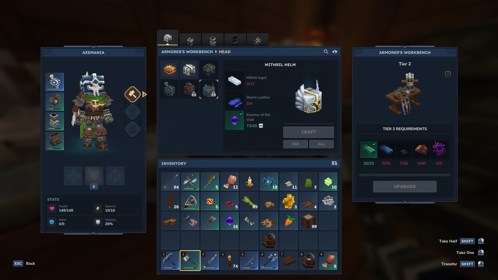 Hytale Mithril Helmet recipe