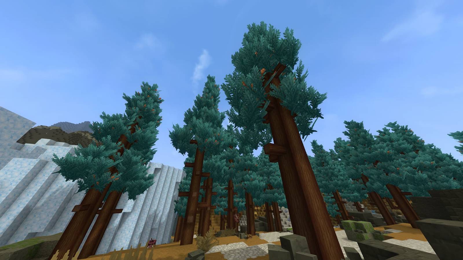 Hytale Cedar trees