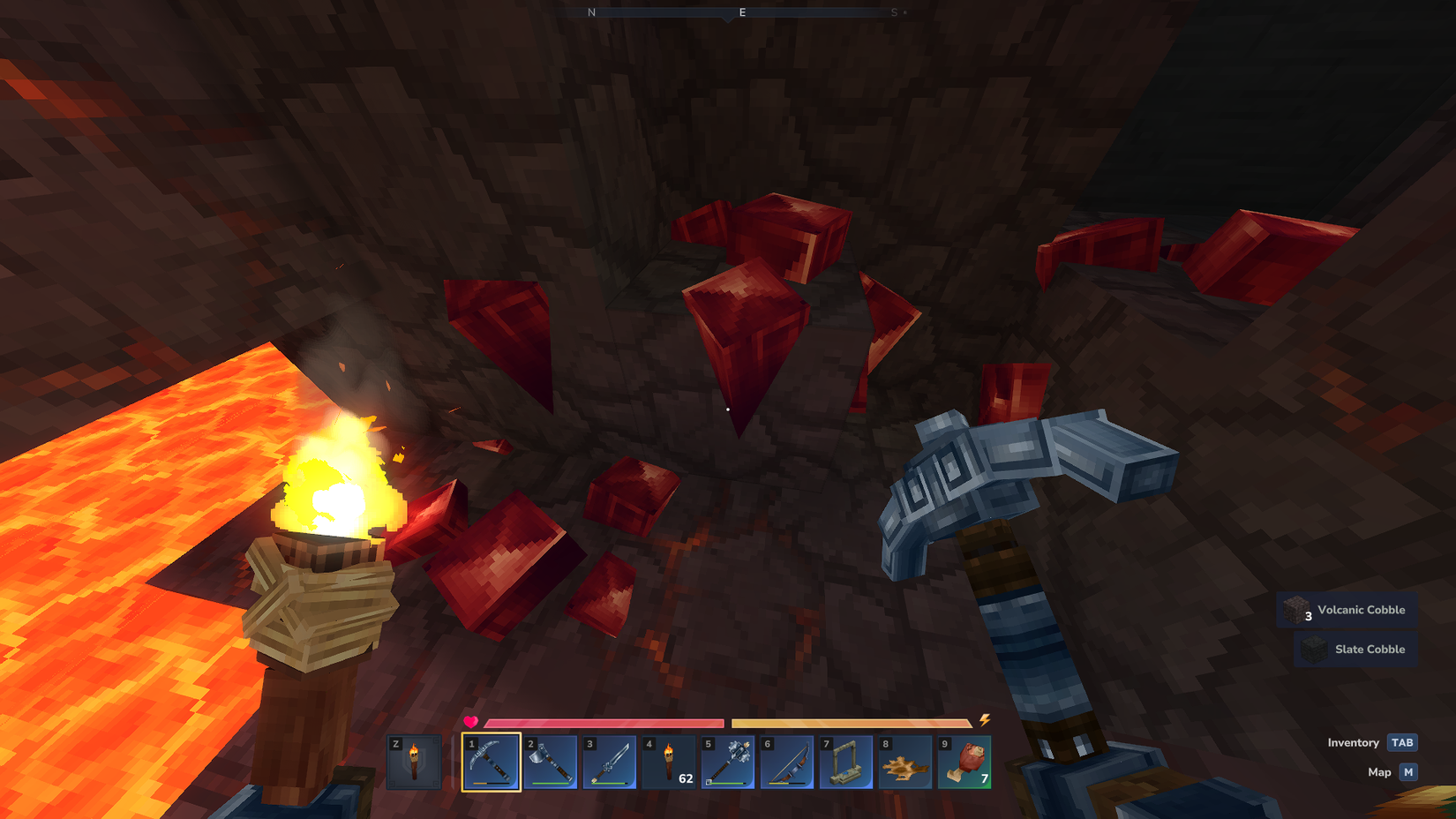 Hytale Adamantite Ore near lava