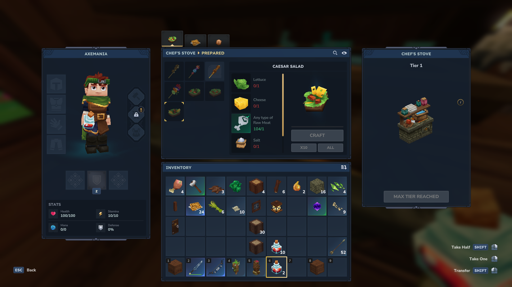 Hytale Caesar Salad recipe