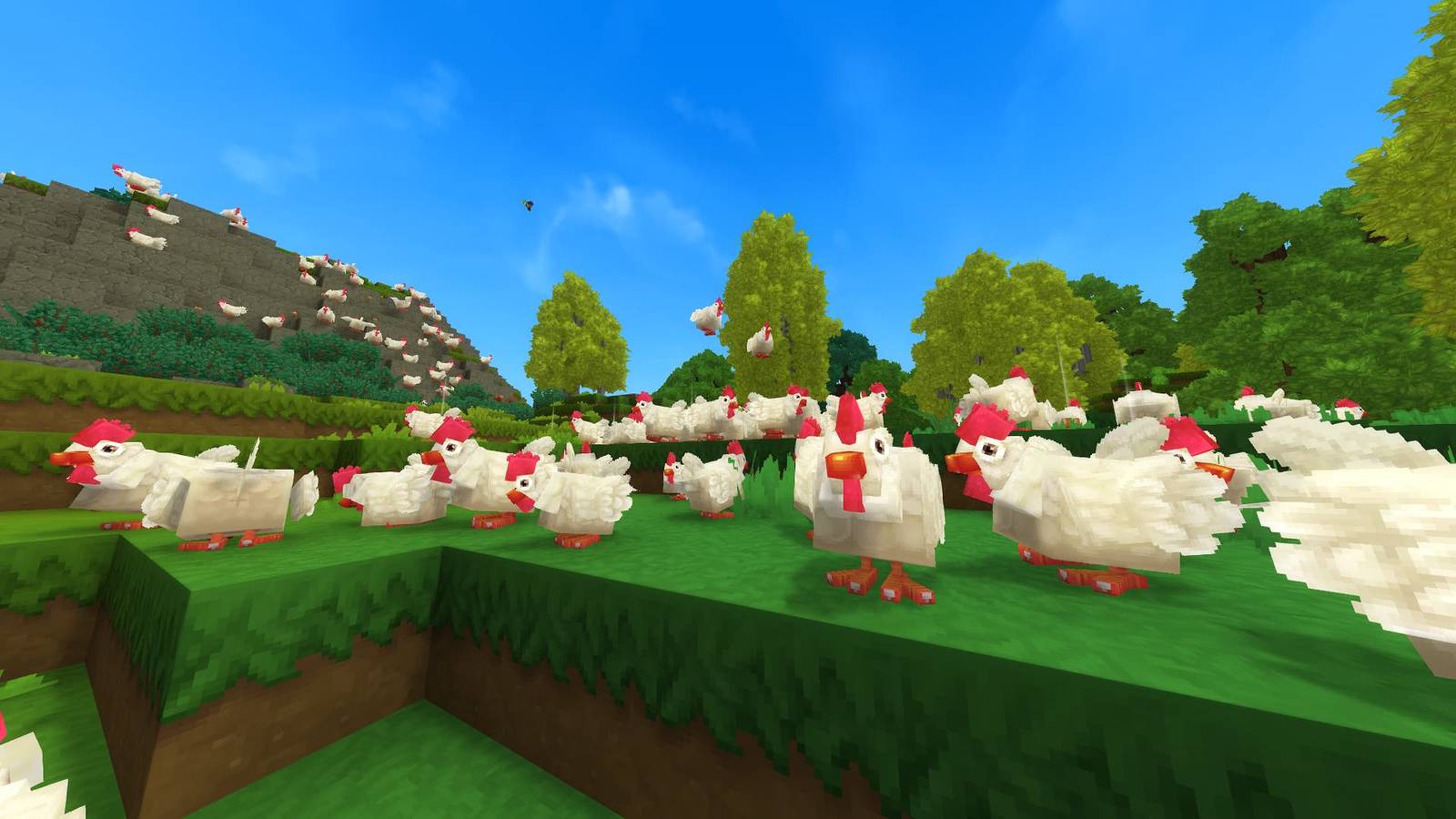 So many chickens in Hytale