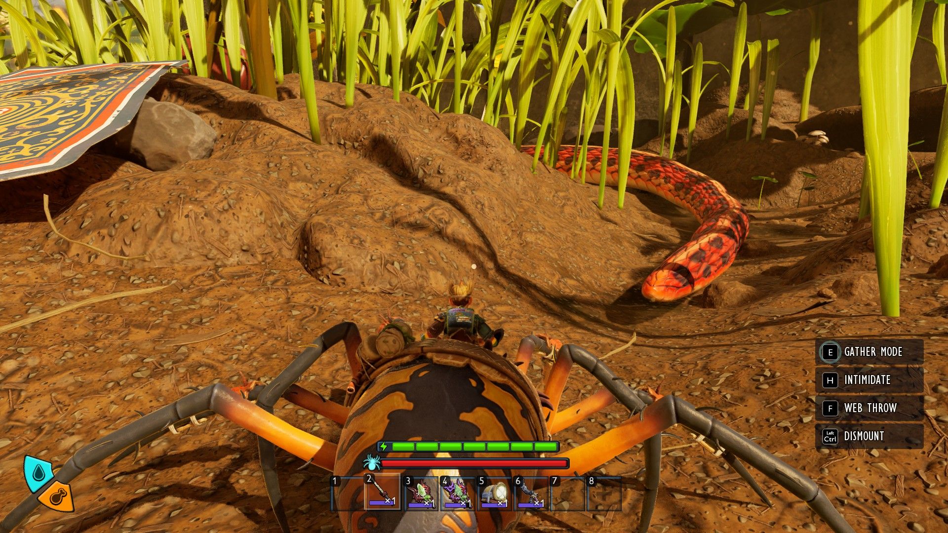 If the snake moves away from the Croquet Court, wait for it to respawn in Grounded 2