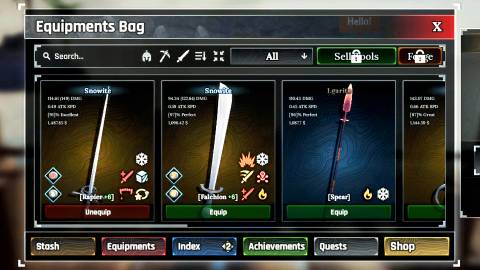 image of a roblox the forge player’s weapon inventory