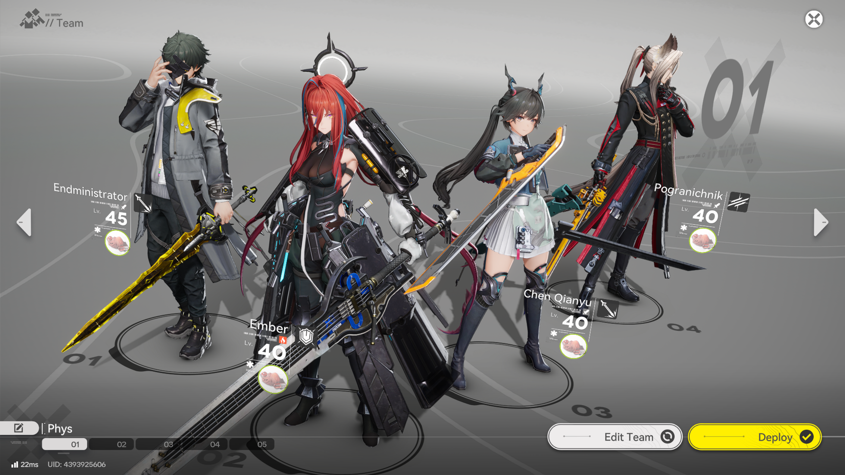 Arknights Endfield Physical Team