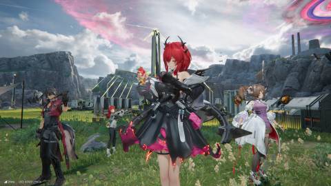 Arknights Endfield Laevatain Team on field