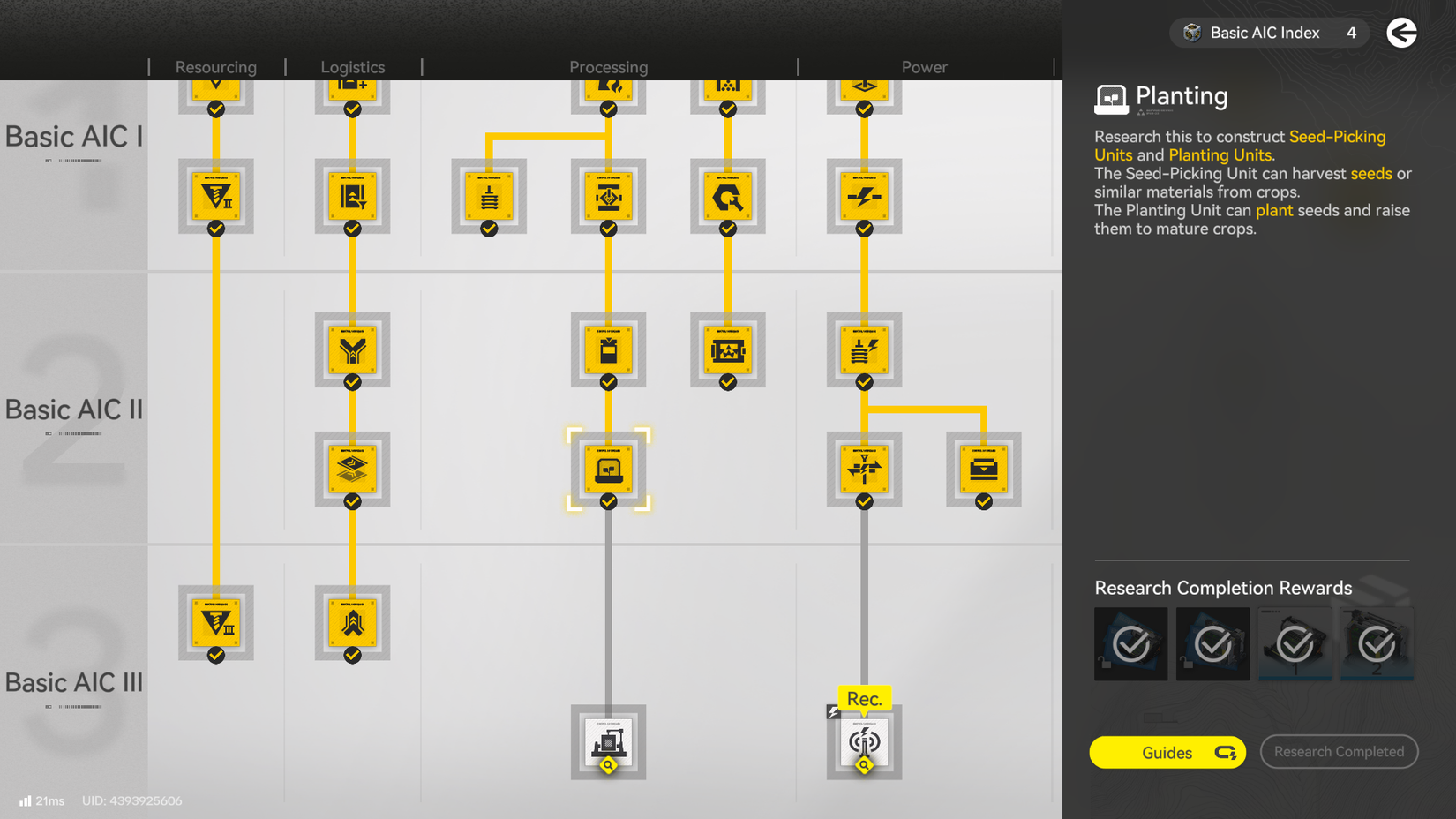 Arknights Endfield Planting AIC Node