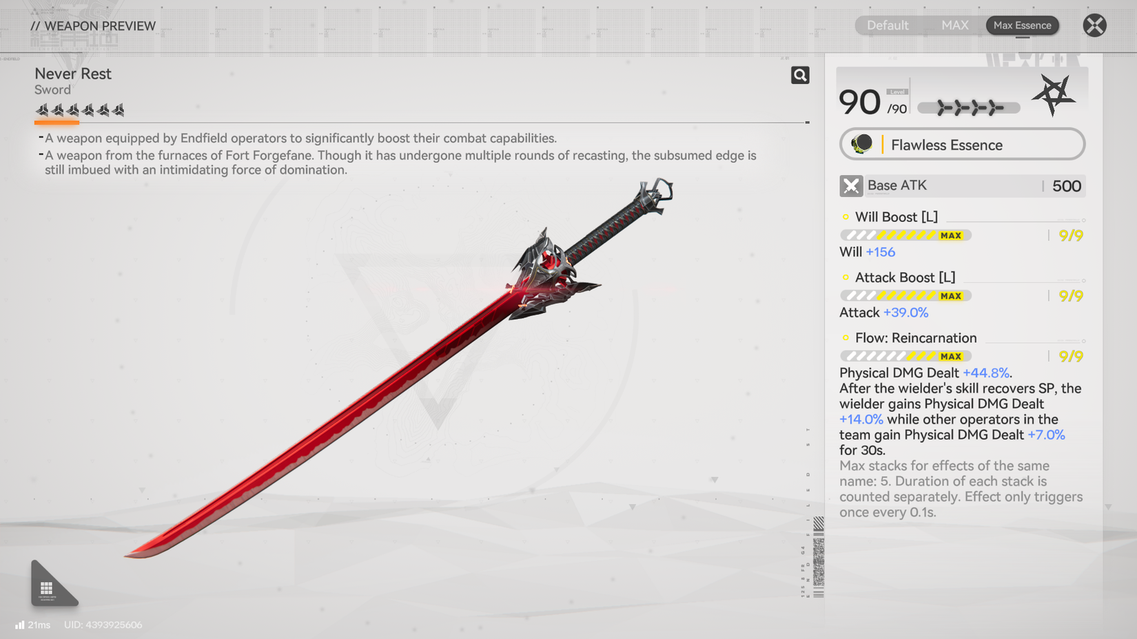 Arknights Endfield Never Rest Sword