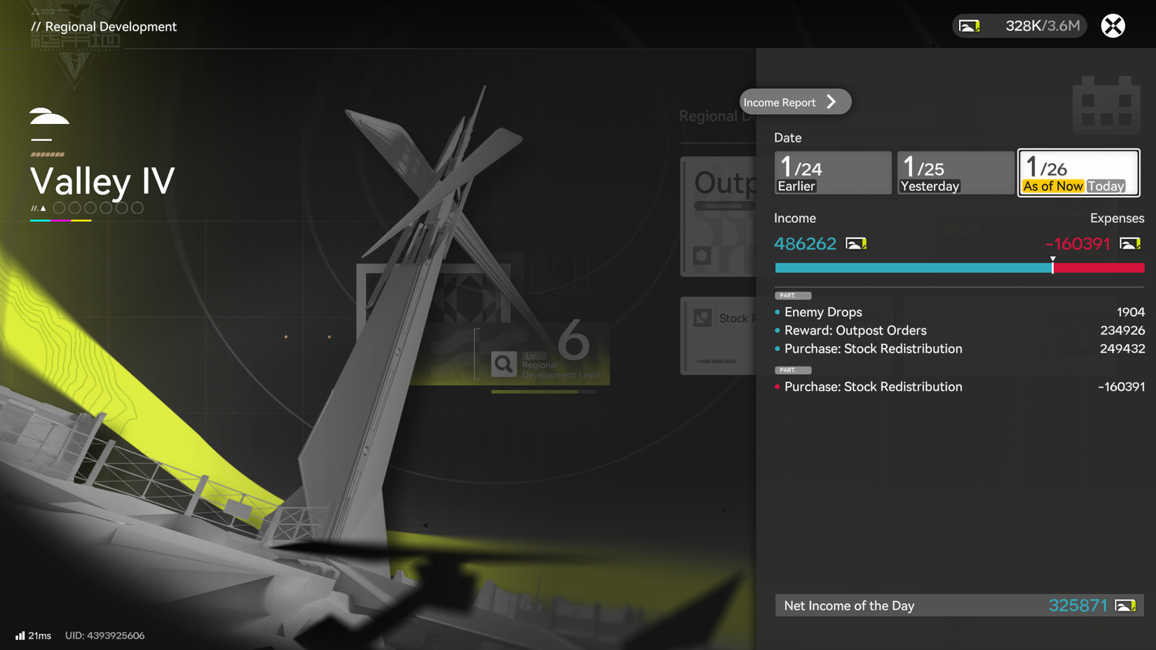 Arknights Endfield Stock Bill Income Report