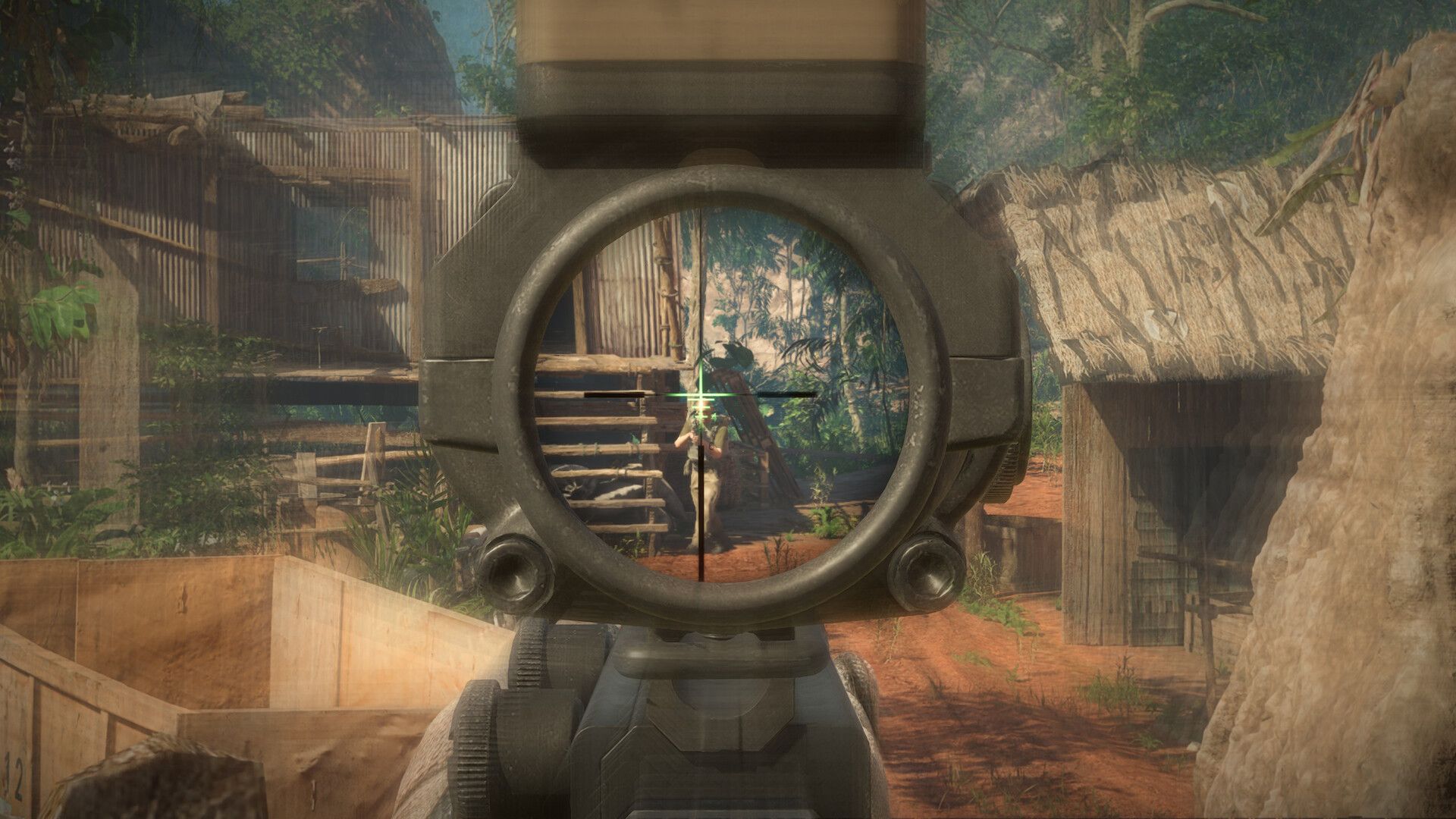 Incursion red river aiming gun