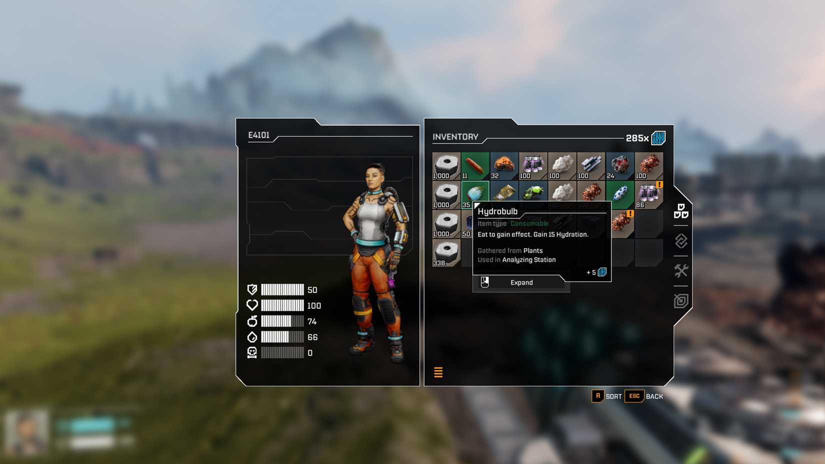 Inventory Hydrobulb in StarRupture