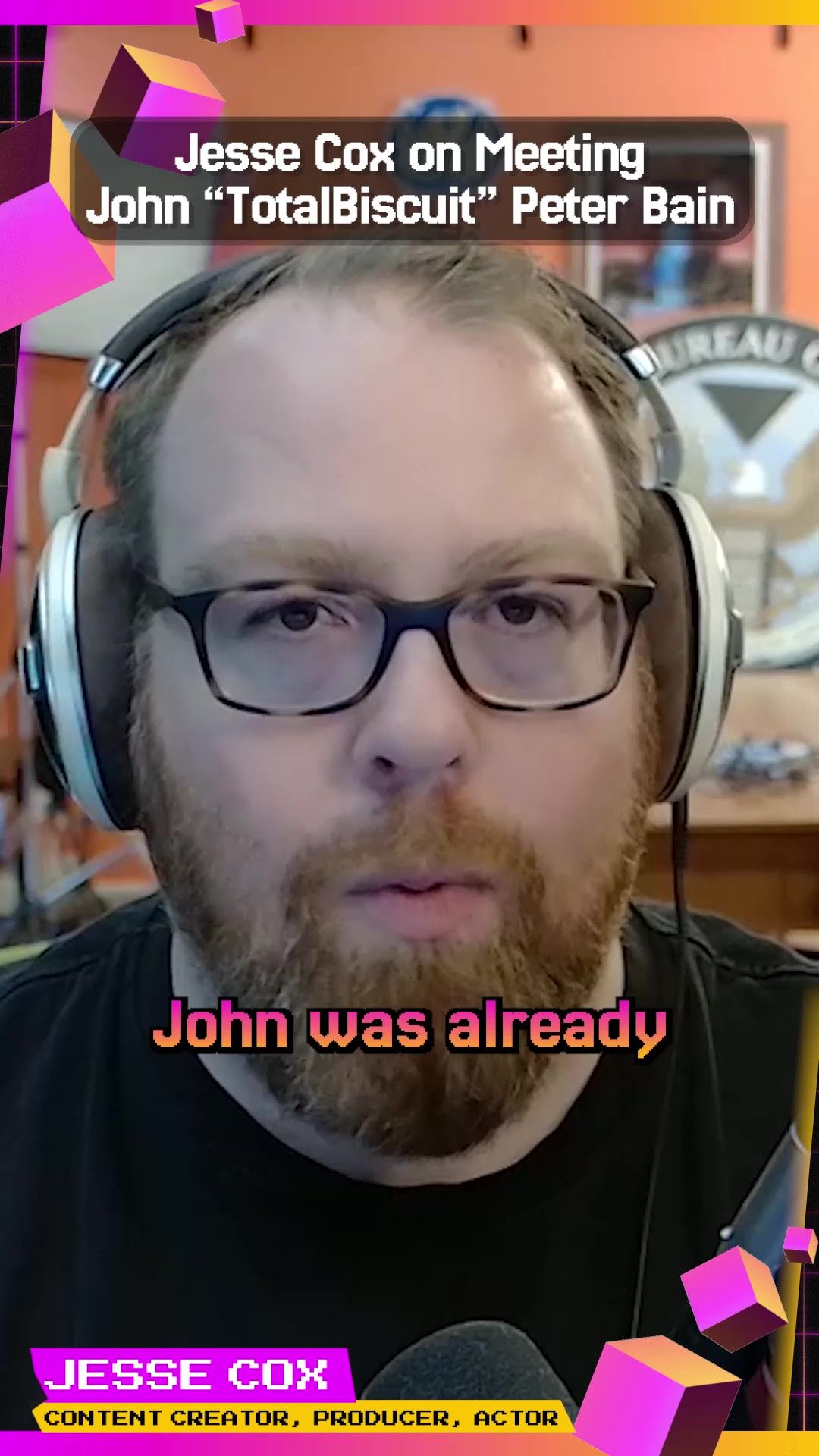 Jesse Cox on meeting John TotalBiscuit Peter Bain.