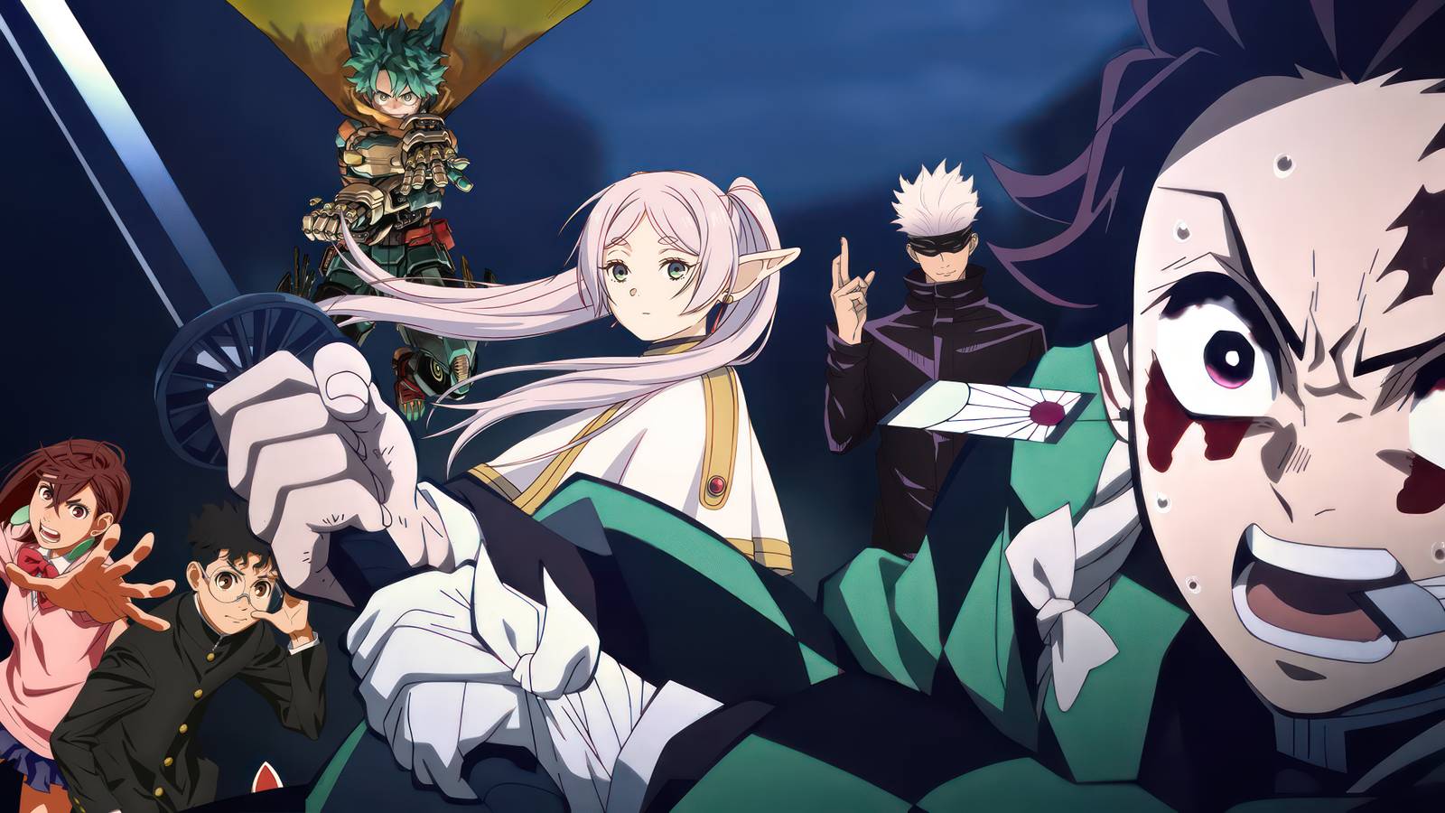 jujutsu-kaisen-demon-slayer-attack-on-titan-frieren-dandadan-my-hero-academia-game-rant