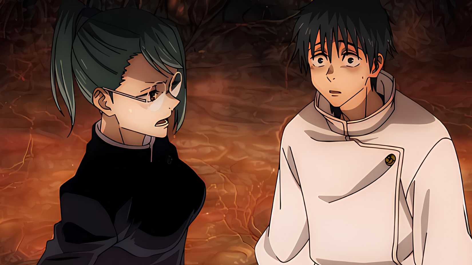 jujutsu kaisen yuta and maki argue