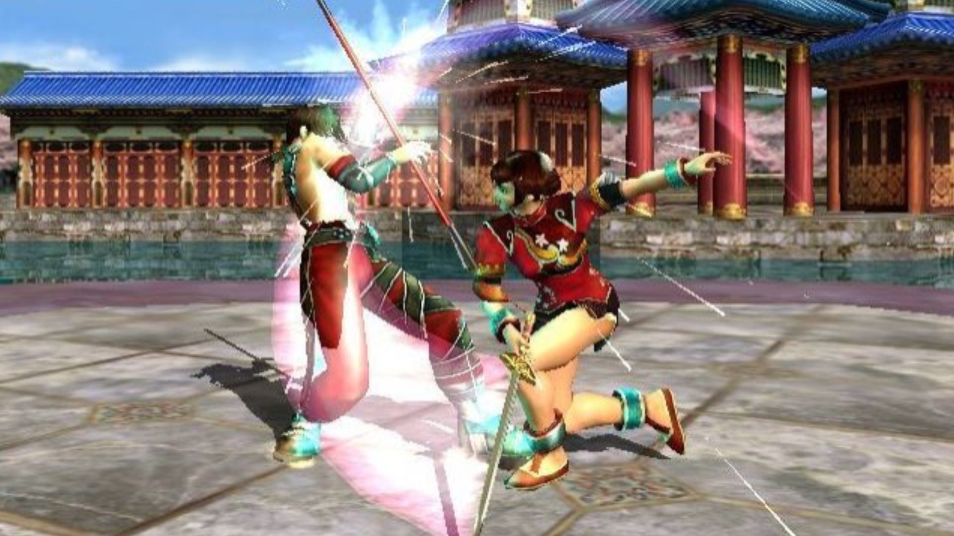 Kilik vs Xianghua in Soulcalibur (1998)