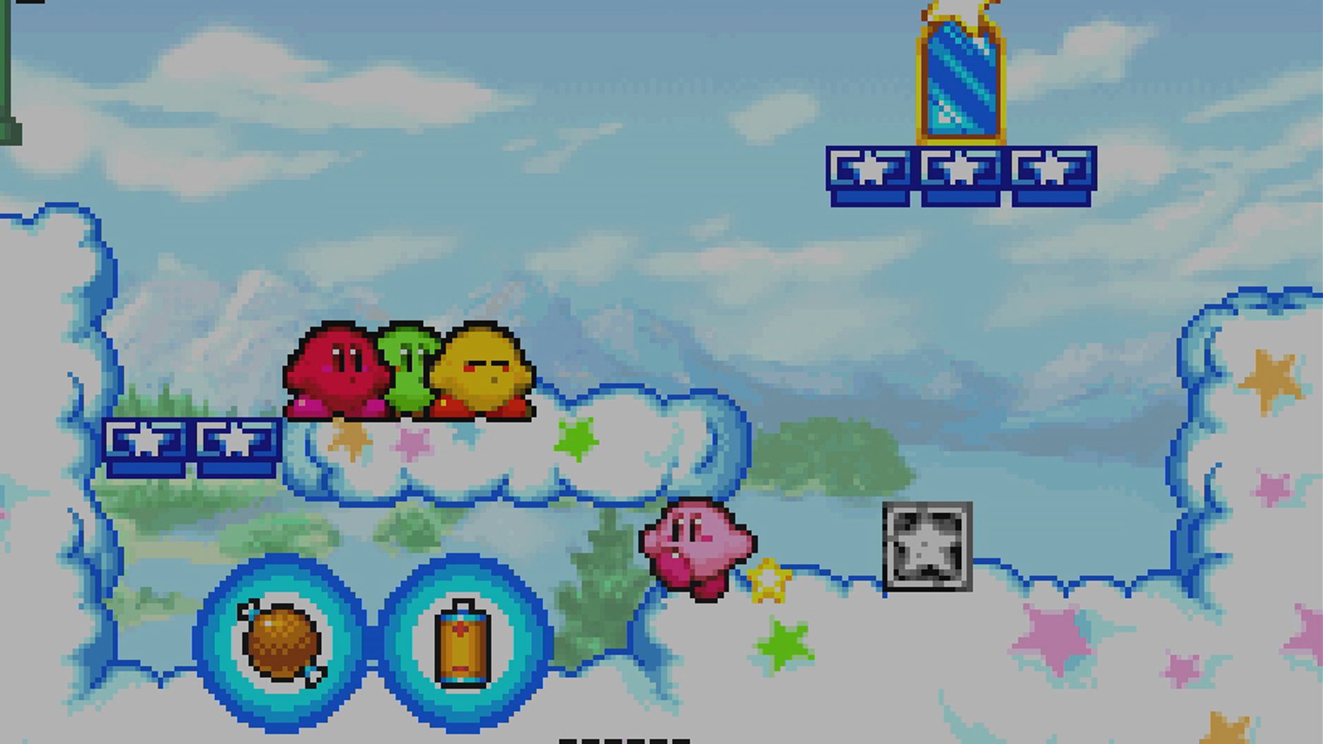 kirby amazing mirror gba multiple kirbies