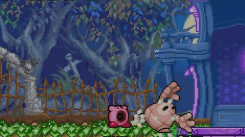 kirby amazing mirror gba sucking