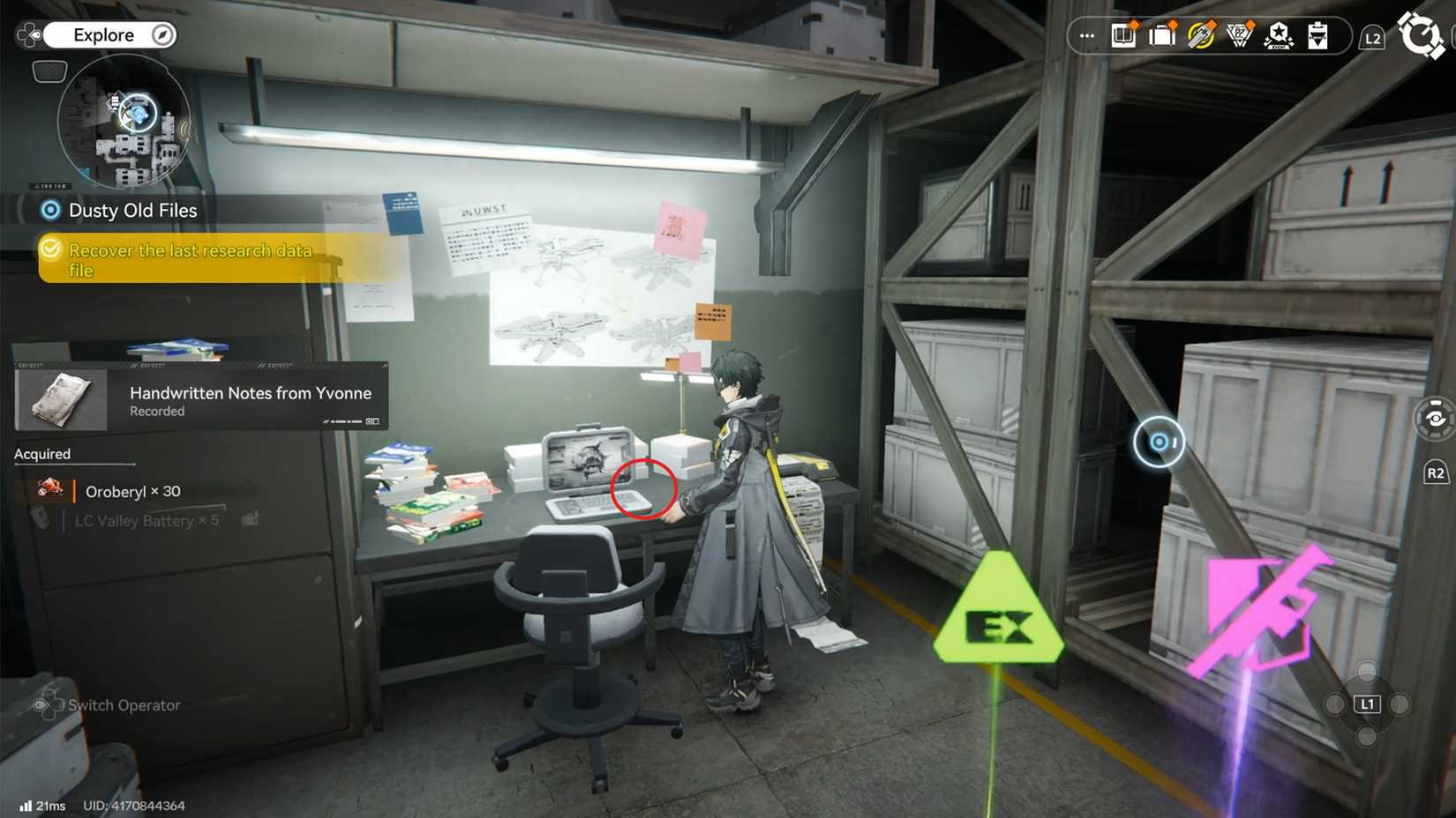 last research data file location in arknights endfield