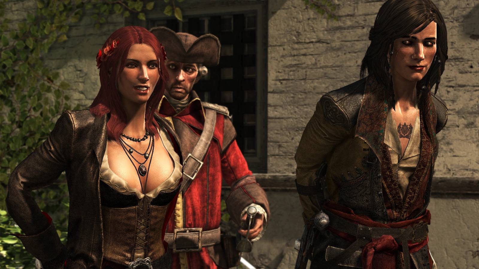 Mary Read and Anne Bonne Being Escorted in Assassin's Creed 4 Black Flag
