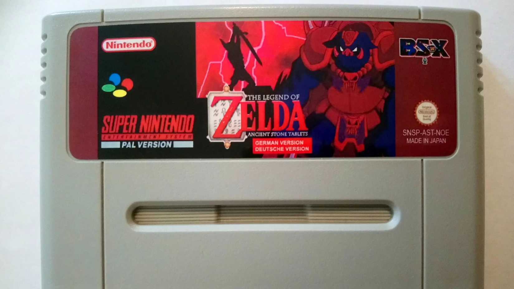 The Legend of Zelda Stone Tablet Super Famicon Cartridge Crop-1